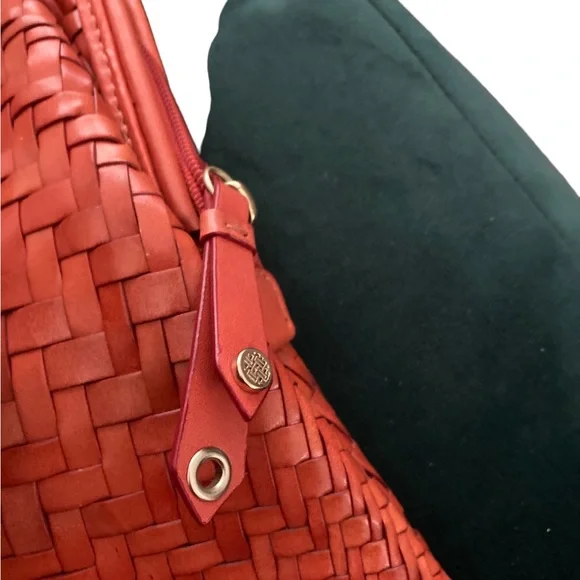 Cole Haan Woven Bag-Terracotta Orange-Amazing & Wonderful Conditon - Picture 9 of 12